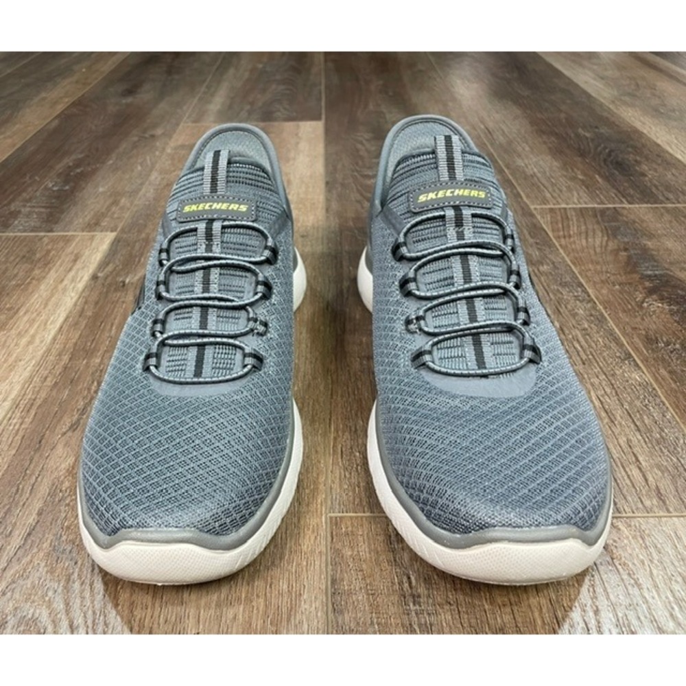 Skechers Hands Free Slip-Ins Summits High Range Men's Shoes Size 8 Charcoal Gray